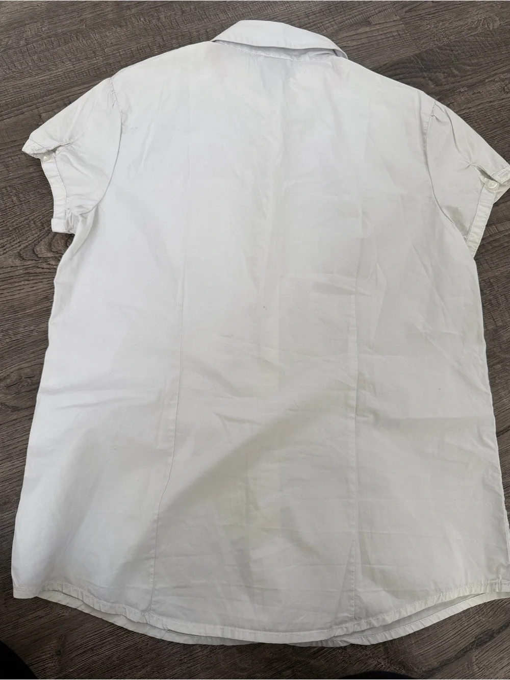 GAP Kids Classic White Button-Down Shirt with Pocket